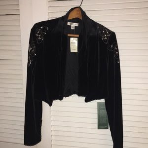 NWT Coldwater creek velvet shrug